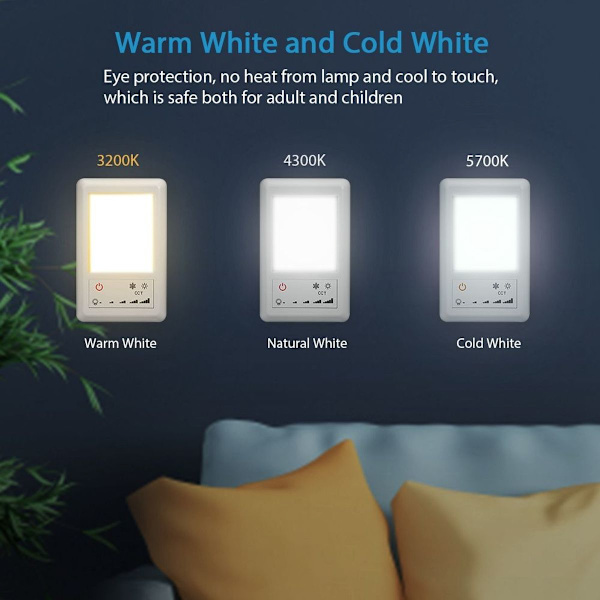 Ebtools DC12/24V 28 LED RV loftslampe, touch control LED KLB