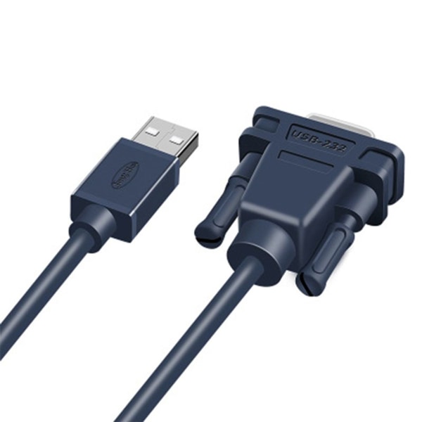 USB-RS232-sarjakaapeli, 1,2 m kullattu USB 2.0 - RS232 uros DB9