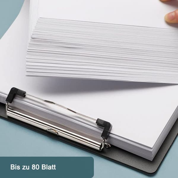 A4-klipsitaulu, 6 kpl A4-klipsitauluja kumipinnoitetulla metalliklipsulla, klipsitaulu