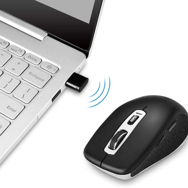 2.4G mus, trådløs USB Type-C datamus