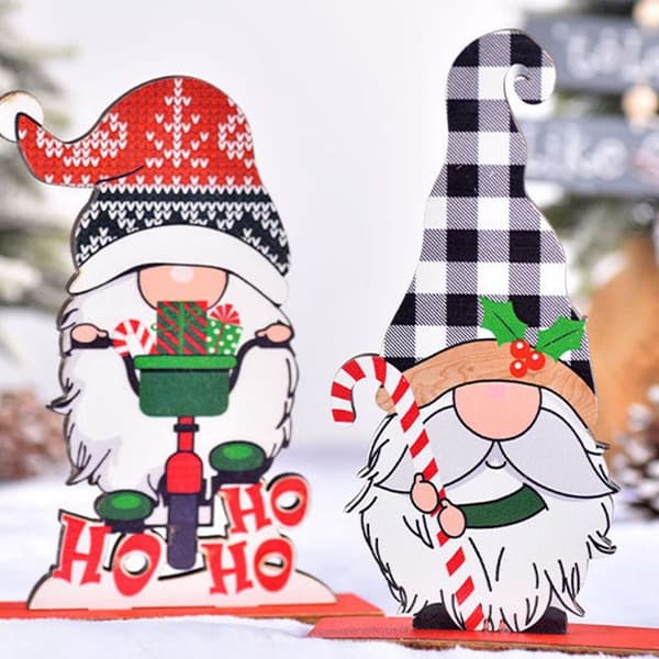 Julbordsdekorationer i trä för stil 2
