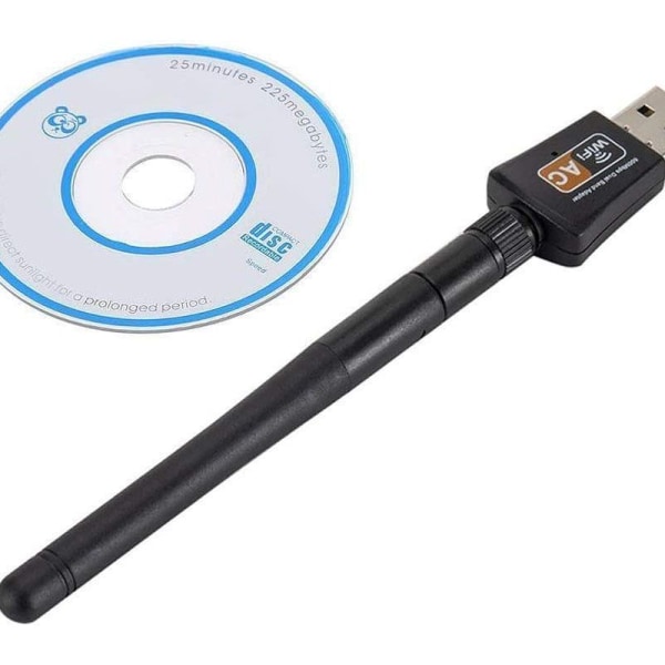 USB-WiFi-sovitin, langaton WiFi-dongle 600Mbps kaksoiskaista 2.4G/5.8G USB 3.0 WiFi