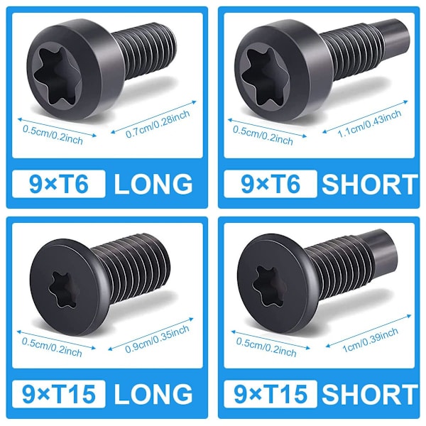 Ring Dörrklockskruvar, 4Set/24st Dörrklocka Ersättningssäkerhet KLB