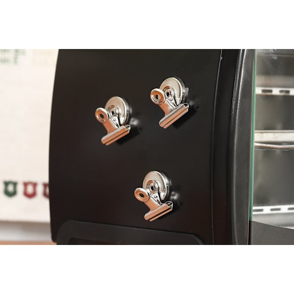 Starka Magnetiska Klämmor Tunga Kylmagnetiska Klämmor 31mm Bredd Pack med 12 Repskyddande Magneter Snap-On Magneter Perfekt för Användning i Hemmet, Kontoret