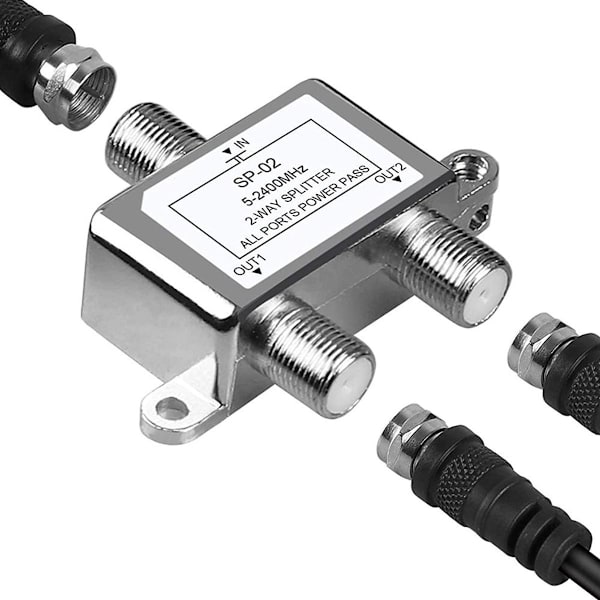 Distributør - 2-veis splitter - fullstendig skjermet - Unicable - for