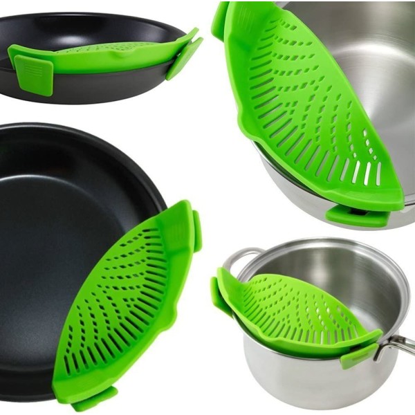 Silikon-snap-on-sil för pottor, universell storlek/värmebeständigt material
