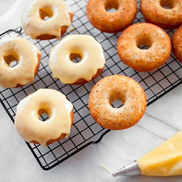 Donutform, 12 kopper genanvendelig kulstofstål muffinform, guld anti