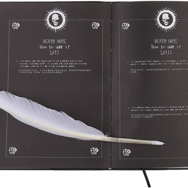 S-TROUBLE New Death Note Notebook & Feather Pen Book Animation Art Writing KLB
