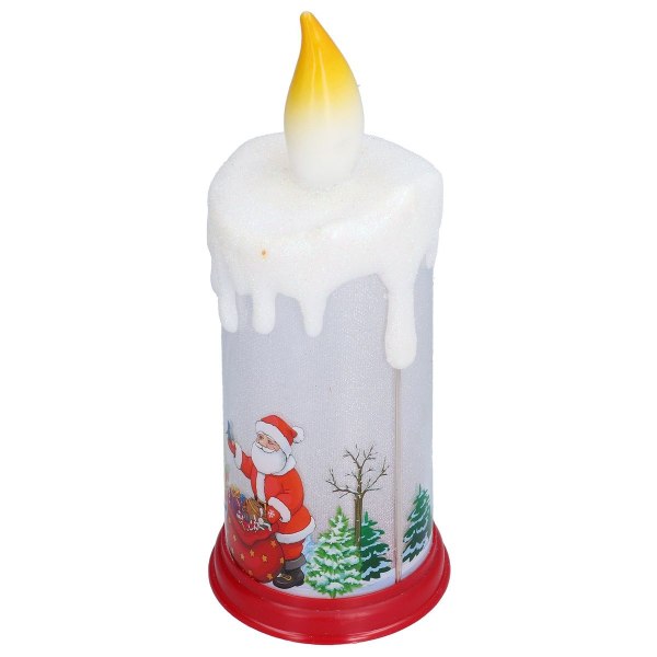 Flammeløse julelys, LED-simuleret flamme, julemand KLB