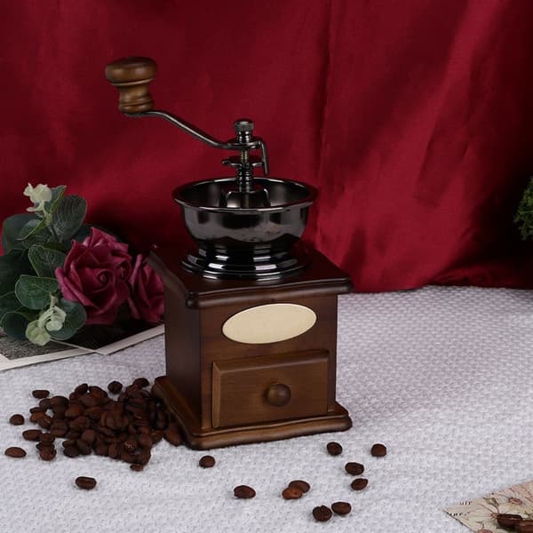 Husholdnings mini kaffekværn vintage manuel kaffe KLB