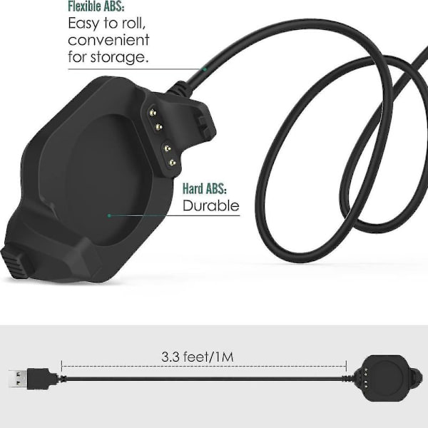 Laderstasjon kompatibel med Garmin Forerunner 920xt, USB