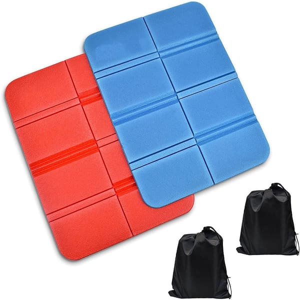 Set med 2 termiska sittdynor, hopfällbara utomhus, sittdyna, utomhus barns sittunderlag,