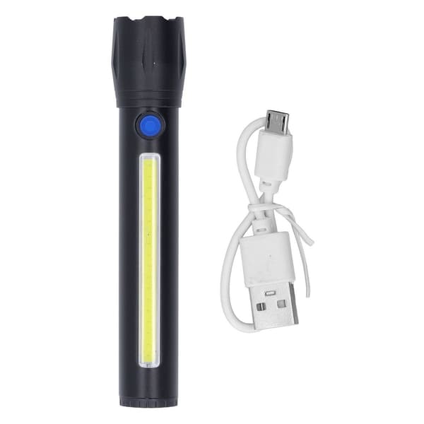 Ulkoilun LED-taskulamppu USB-ladattava COB KLB