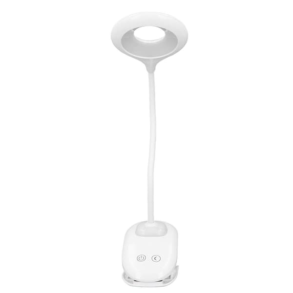 Foldbar Anti-Blends USB LED Bokleselampe med Klips KLB