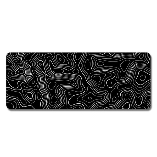 Gaming Musemåtte 800 x 300 mm Kunstnerisk Kurve Musemåtte Store Syede Kanter