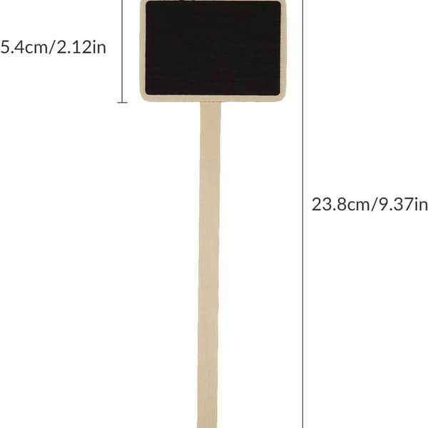 Miniskyltar i trä, växtmarkörer i trä, markörer,