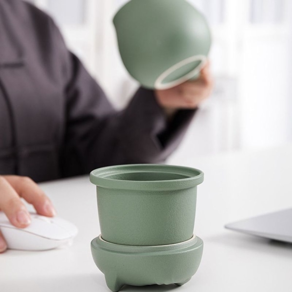 Keramisk tekopp med tesil og lokk (400 ml), tekopp