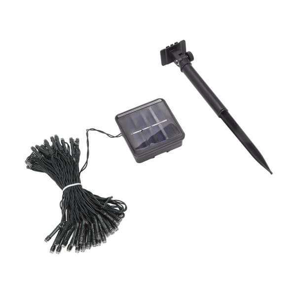 Solcelledrivne lysslynger 50 LED 8 moduser IP65 vanntett dekorative KLB