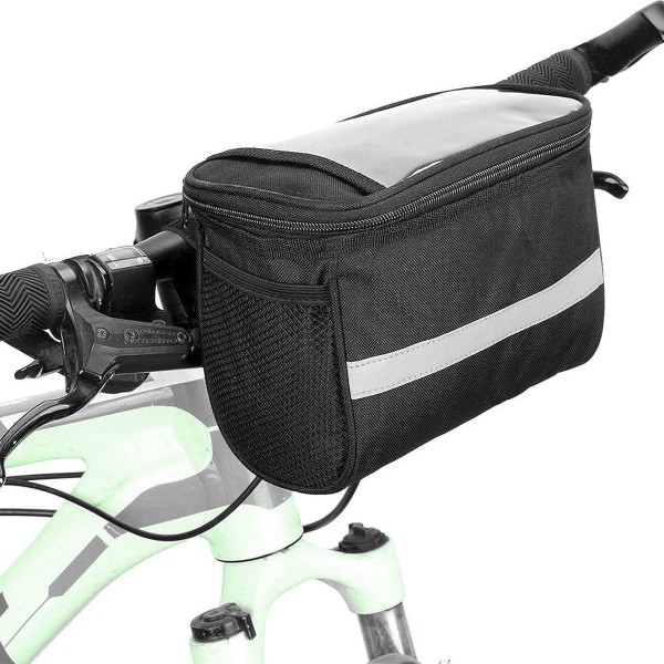 Cykelstyrväska - vattentät - kylväska med reflexremsor - mobiltelefon, kort KLB