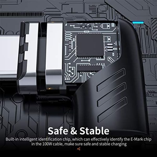 USB-C magnetisk adapter, 2-pak Type-C magnetisk adapter, hurtig opladning og