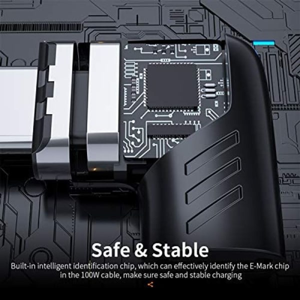 USB-C magnetisk adapter, 2 pakke Type-C magnetisk adapter, hurtig opladning og