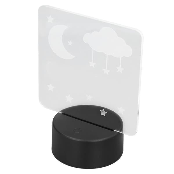 3D Lampe Nattelys 7 Farver LED USB Smart Touch Control KLB