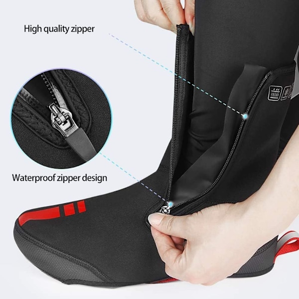 Unisex cykelöverdrag, vinter, storlek M, svart