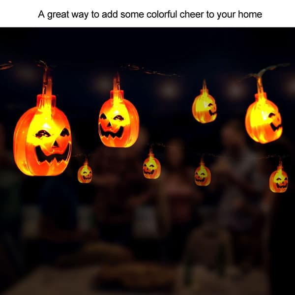 Halloween Gresskar Lys Fe LED Strengelys 6.56ft KLB
