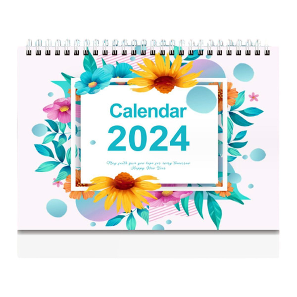 2024 Skrivbordskalender - Stående Bläddringskalender 2024, Januari 2024-December Stil1 KLB