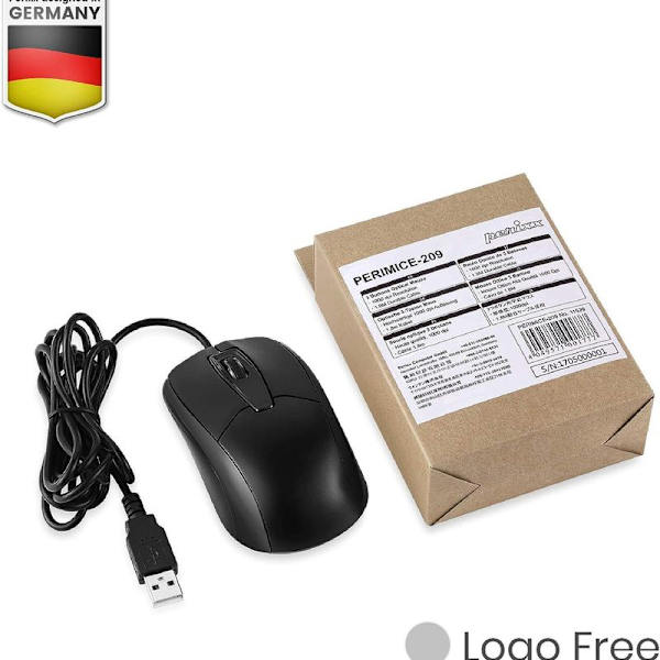USB-kabelmus, speciellt utformad för bärbara datorer, kontor, kompakt och bärbar