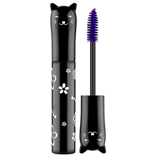 Cat Eye Mascara Øjenmakeup Farve Mascara Vandtæt Hurtigtørrende Lilla