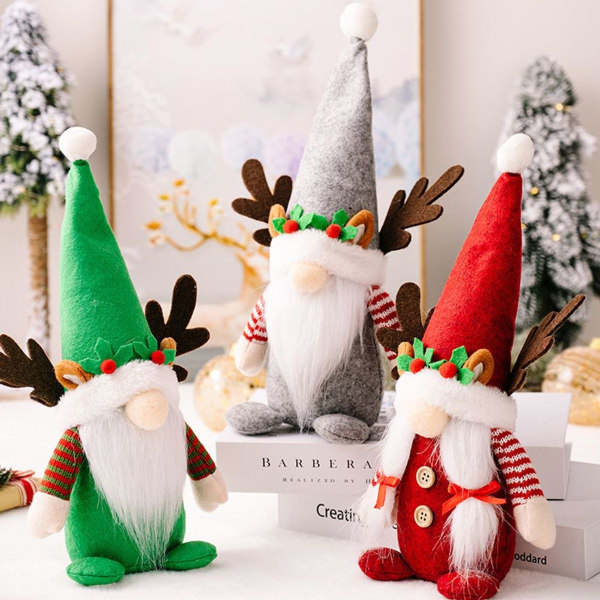 Plysch Jul Gnomes Plysch Elf Dockor Prydnader Jul Stil 2 KLB