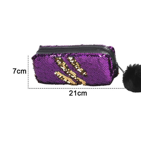 Sequin Kosmetikpung Mermaid Spiral Vendbar Sequin Form 1