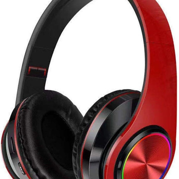 Luminous Active Noise Cancelling Trådløst Bluetooth Headset Rød