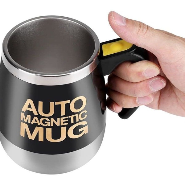 Magneettinen sekoitusmuki Itse sekoittava kahvikuppi Ruostumaton teräs