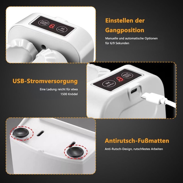 Automatisk degmaskin: Elektrisk degmaskin med skedborste, KLB