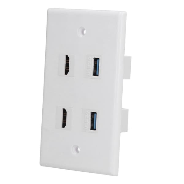 HD multimedia-grænseflader + 2 USB 3.0-porte uden svejsninger KLB