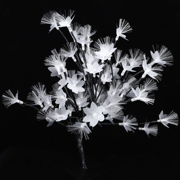 48LED Fiberoptisk Blomstertræ Blomstring Bonsai Lys Gren KLB