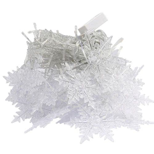 LED snøflaggjenger, gardinlys julelys
