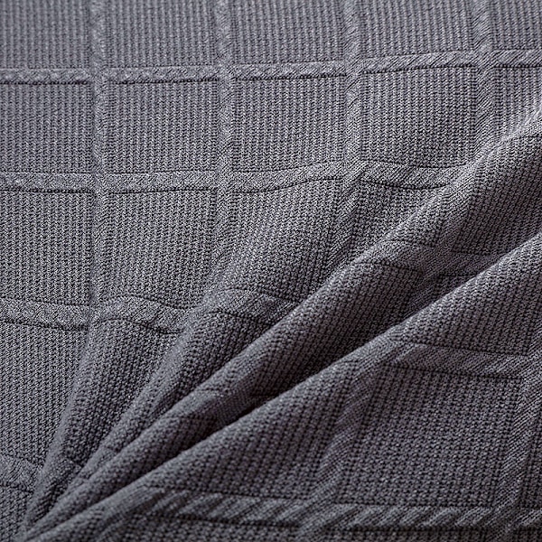 Jacquard-präglad stolsöverdrag stretchsäteöverdrag för matsal kontor hotell bröllop (Blå, set om 4) KLB