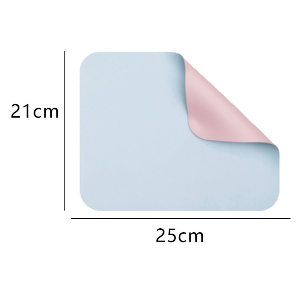 2-pack musmatta vattentät läder musmatta silver och körsbär + himmelsblå