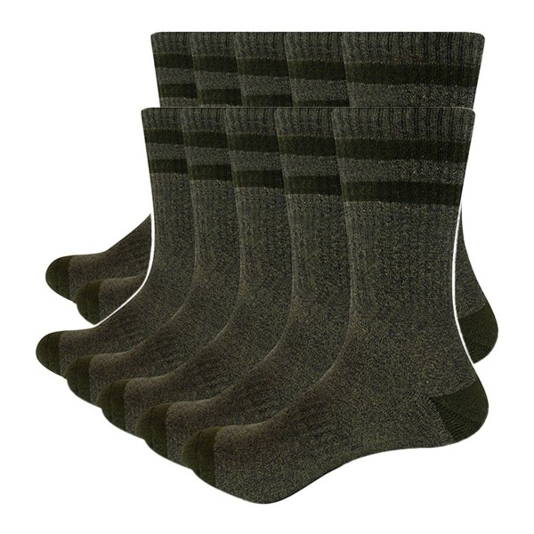 Mænds guldtå runde Harrington-sokker i mørkegrøn KLB