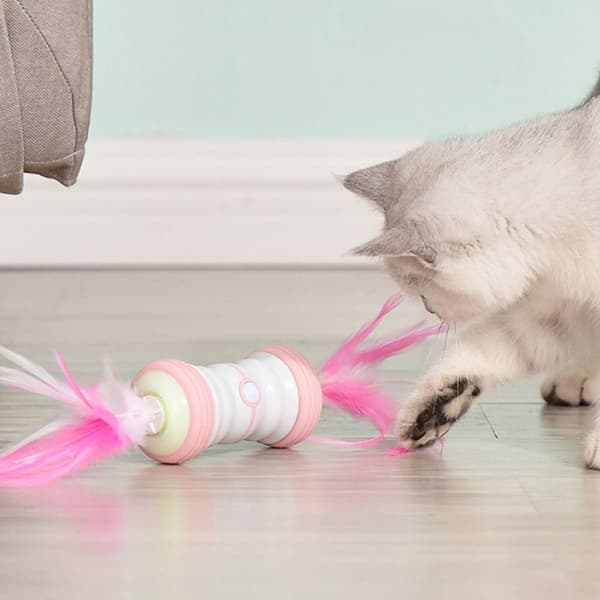 Katt leketøy elektrisk interaktiv rosa KLB