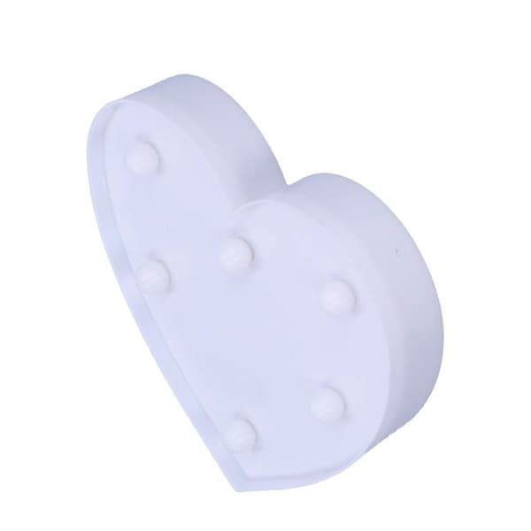 LED Hjerteformet Lys 6LED Chip Lille Nattelys til KLB