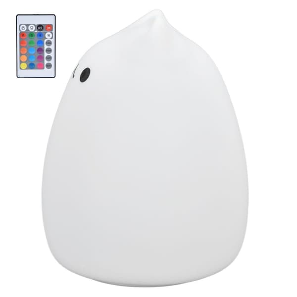 Silikon LED nattlys, fjernkontroll, USB-lading KLB