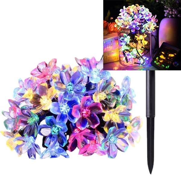 Solcelle-fe lys udendørs blomster, 6,5 m 30 LED-fe lys sol udendørs 8 tilstande KLB