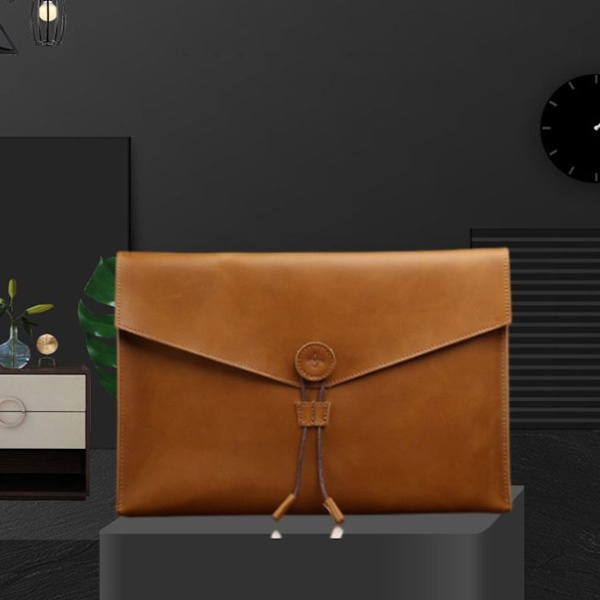 S121 Robust Lær Business Briefcase - Dobbel Grønn