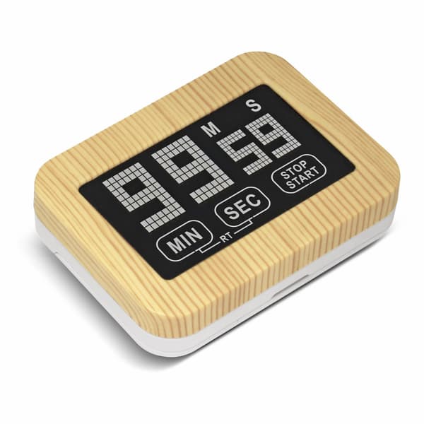 Kök Timer, Digital LCD-display, med starkt magnetstativ, nedräkning, väckarklocka och timerfunktion för träningsstudio