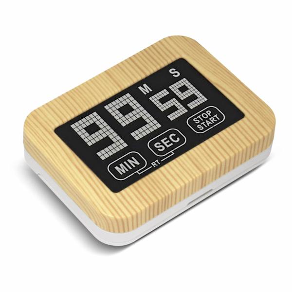 Køkken Timer, Digital LCD Display, med Stærk Magnetisk Stativ, Tæller Ned, Alarmur og Timerfunktion til Træningsstudie