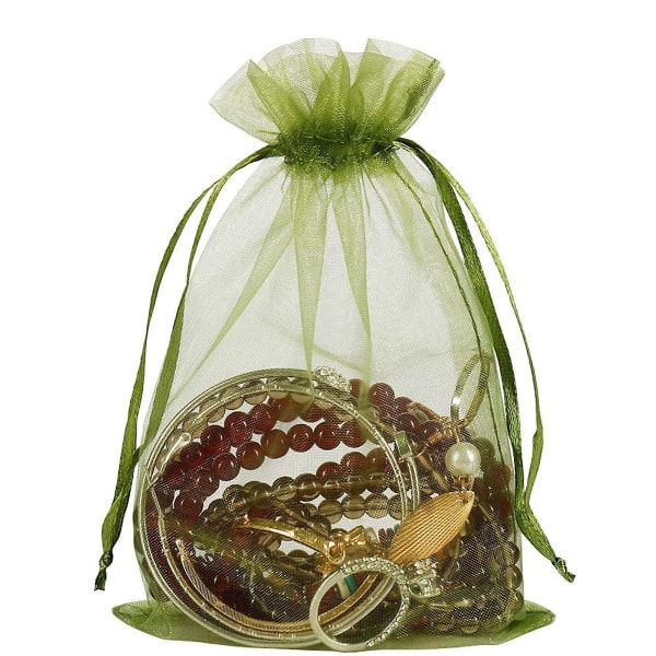 G2PLUS Organzapåsar för festgåvor, 10 cm x 15 cm, 100-pack KLB